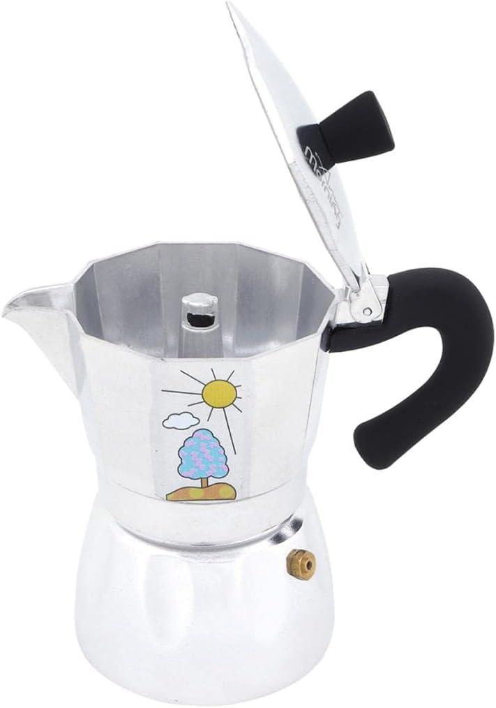 Any Morning Hes-3 Aluminum Espresso Coffee Maker 120 ml