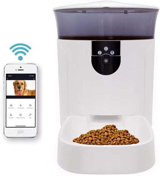 Pet Genius Smart Wi-fi Video Pet Feeder for Dogs or Cats 7.0L with Camera and Click Feeding