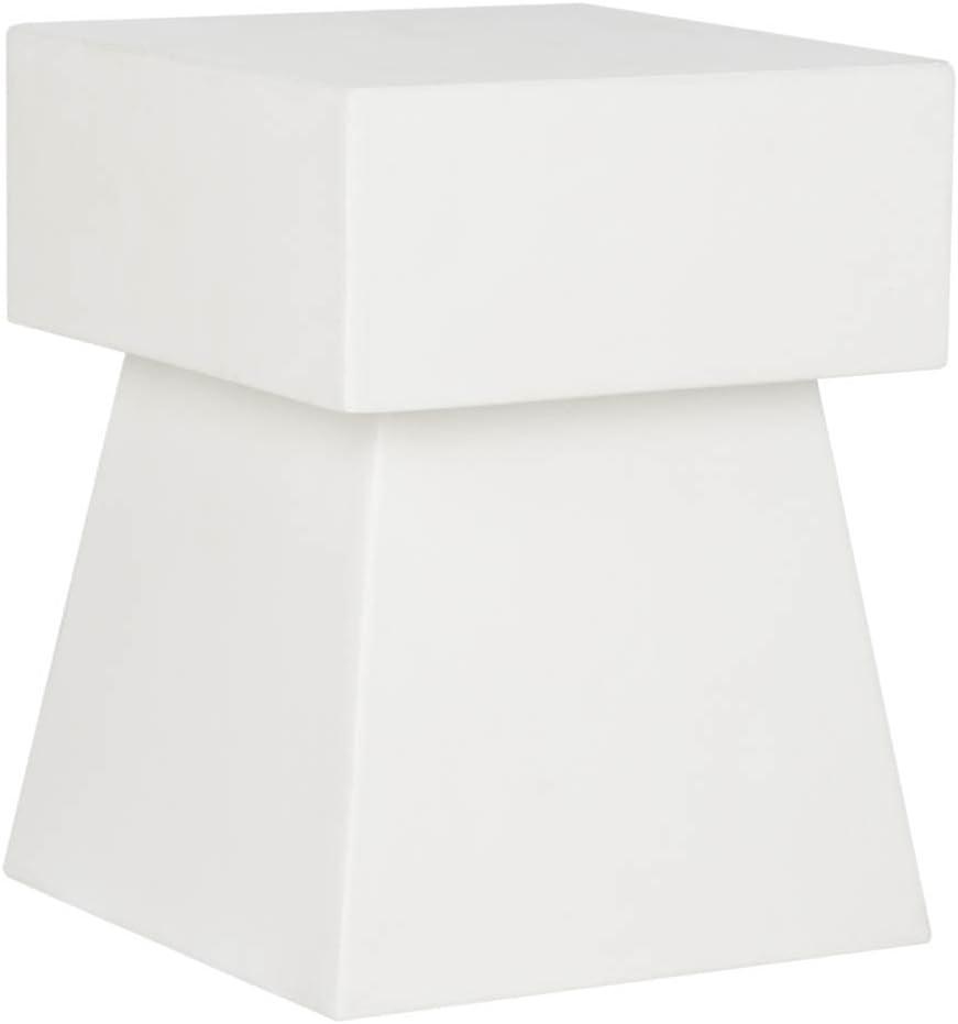 Zen Indoor/Outdoor Mushroom Modern Concrete 181 Inch H Indoor/Outdoor Accent Table - Ivory - Safavieh