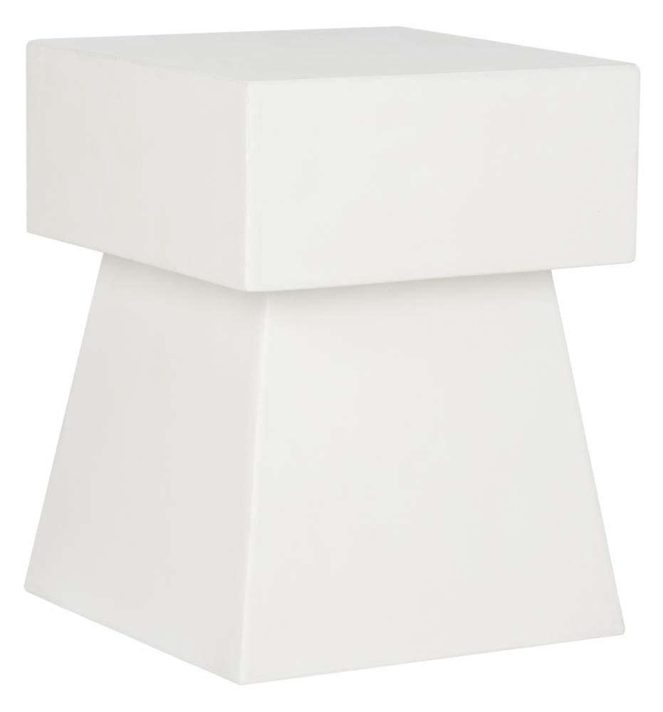 Zen Indoor/Outdoor Mushroom Modern Concrete 181 Inch H Indoor/Outdoor Accent Table - Ivory - Safavieh