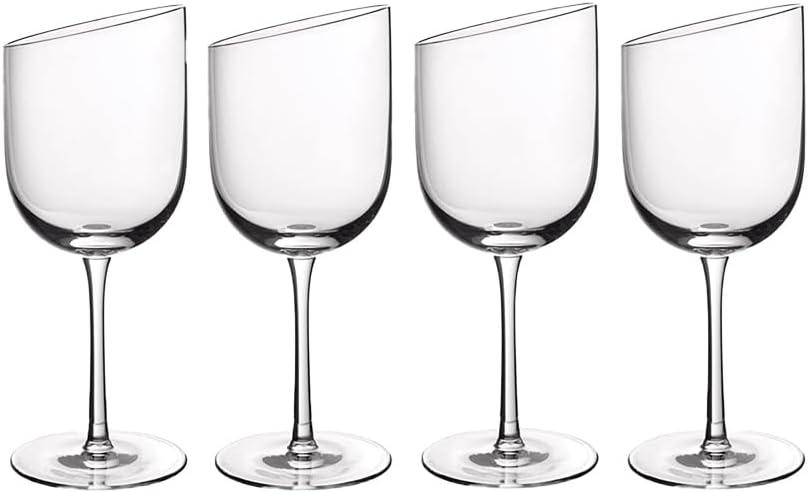 Villeroy & Boch NewMoon Asymmetrical Crystal Red Wine Glass Set