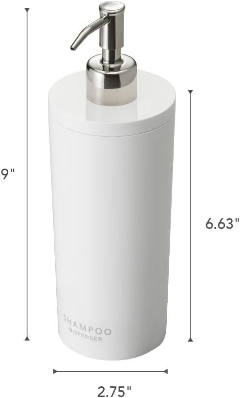 Tower Yamazaki Home Shampoo Dispenser, Contemporary Bottle Pump For Shower, Shampoo, 16.9 fluid oz.