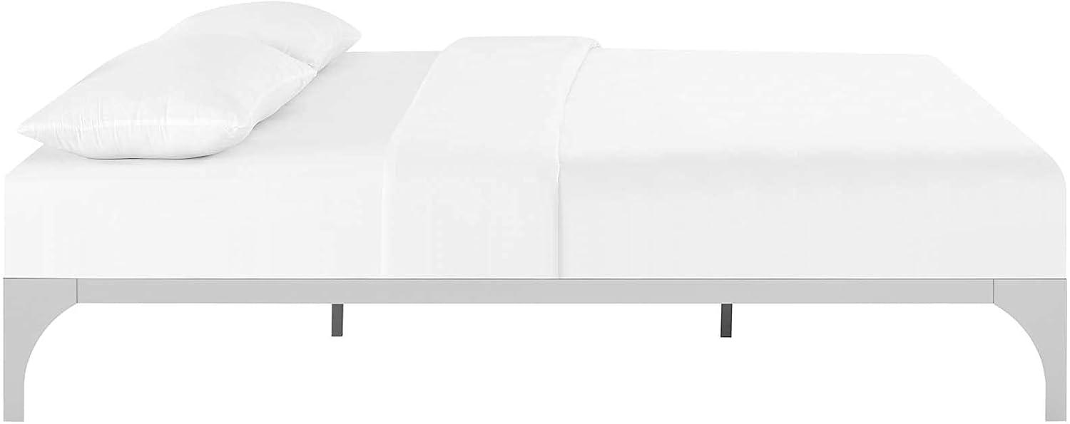 Modway Ollie King Bed Frame in Silver