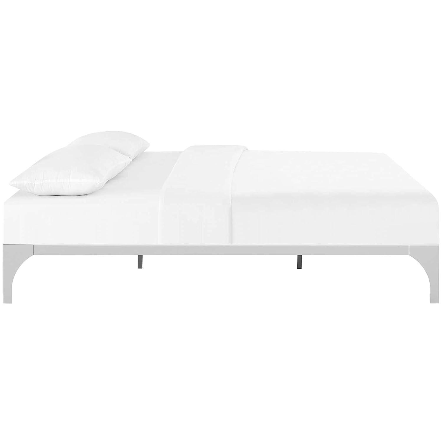 Modway Ollie King Bed Frame in Silver