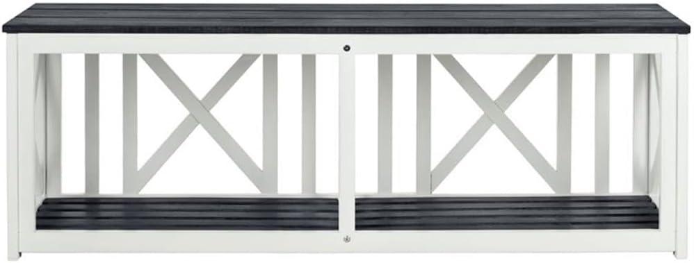 Branco Bench - Outdoor - FOX6706 - Dark Slate Gray/White - Safavieh