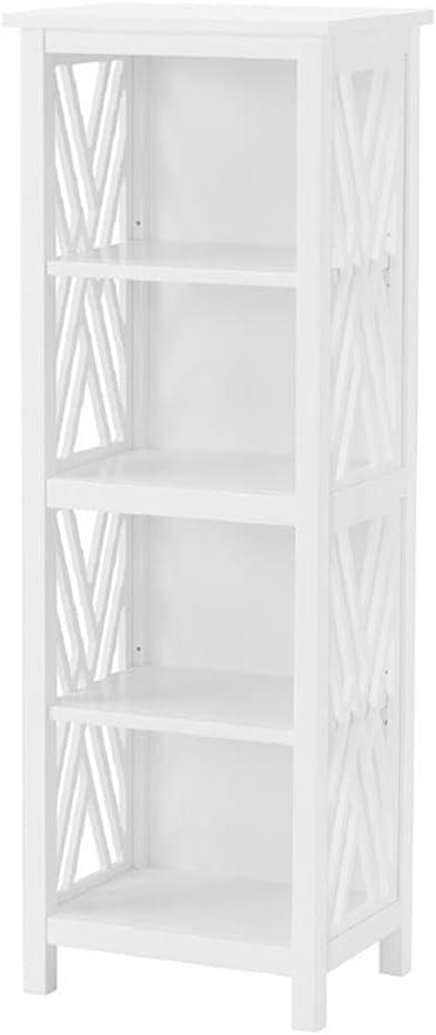 Alaterre Furniture 16"x48" Coventry Bath Storage Shelf White