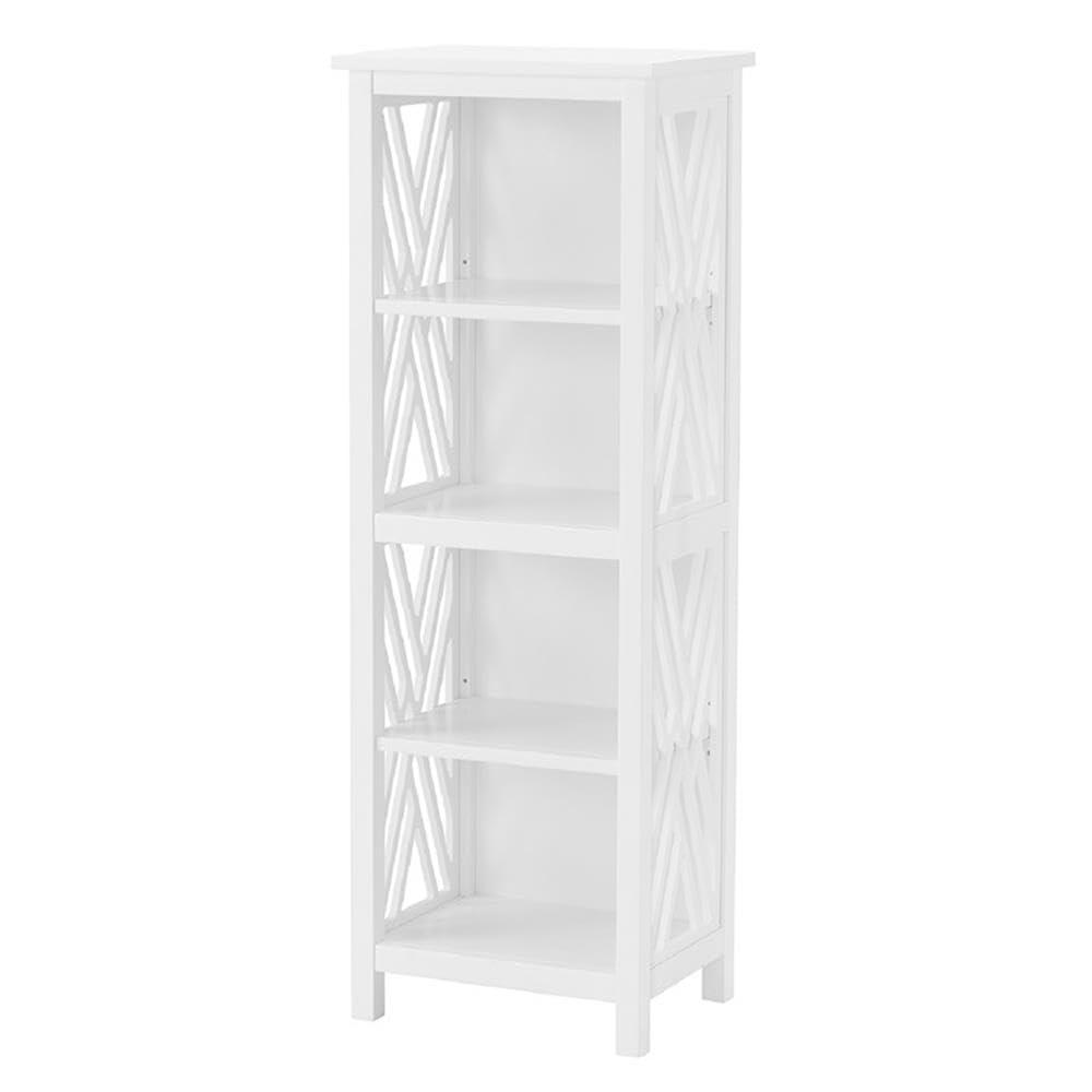 Alaterre Furniture 16"x48" Coventry Bath Storage Shelf White