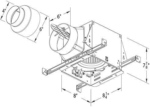 Off-White LED Ceiling Mount Exhaust Bath Fan