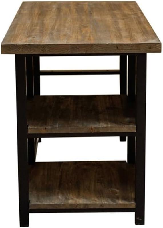 Pomona Metal and Solid Wood Desk - Alaterre Furniture