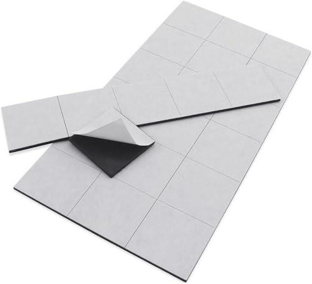 Master  Magnetics 08057 24-count 1" Square Peel & Stick Rubber Magnets