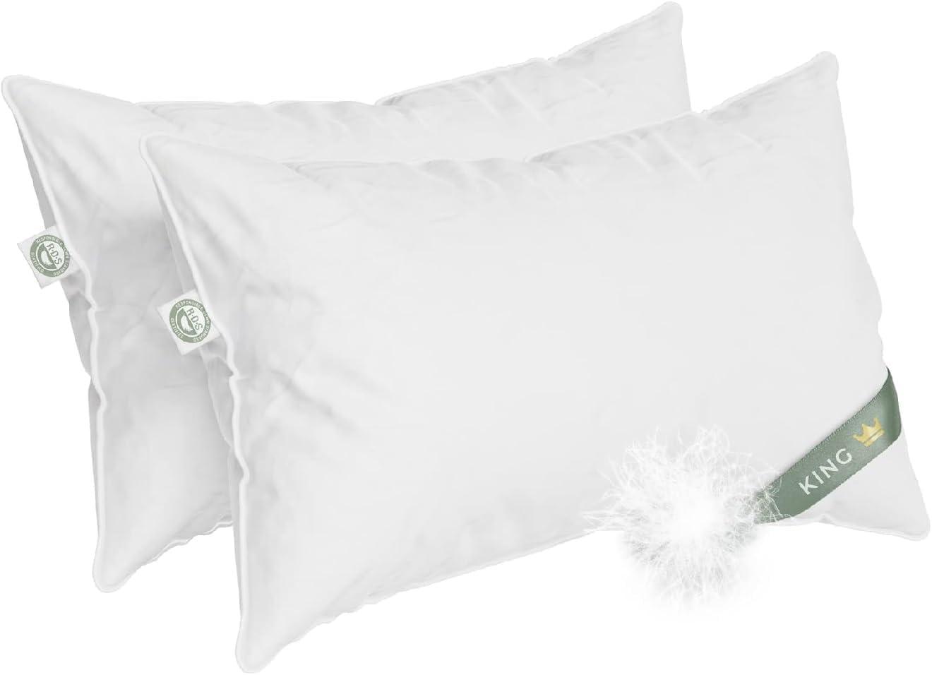 East Coast Bedding Down Medium Pillow (Set of 2)