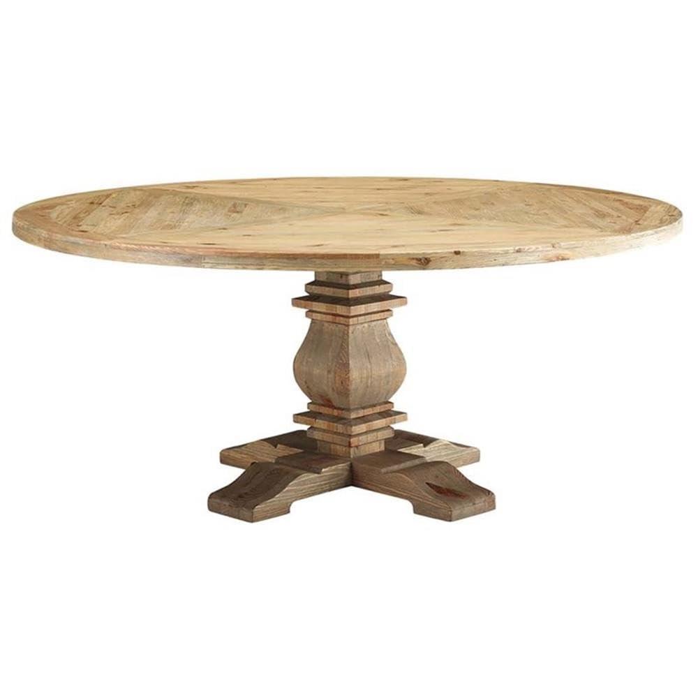 Modway Modway The Barn Wild Hen Round Pine Wood Dining Table