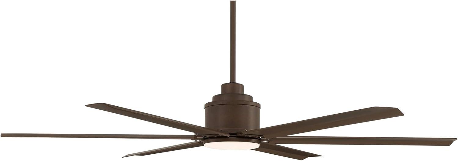 65" Casa Vieja Ultra Breeze Modern Indoor Outdoor Ceiling Fan with Dimmable LED Light Remote Control Oil Rubbed Bronze Wet Rated for Patio Exterior