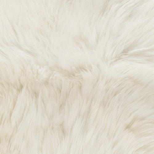 Sheep Skin SHS211 Hand Woven Area Rug - Natural/White - 8'9"x11'9" - Safavieh.