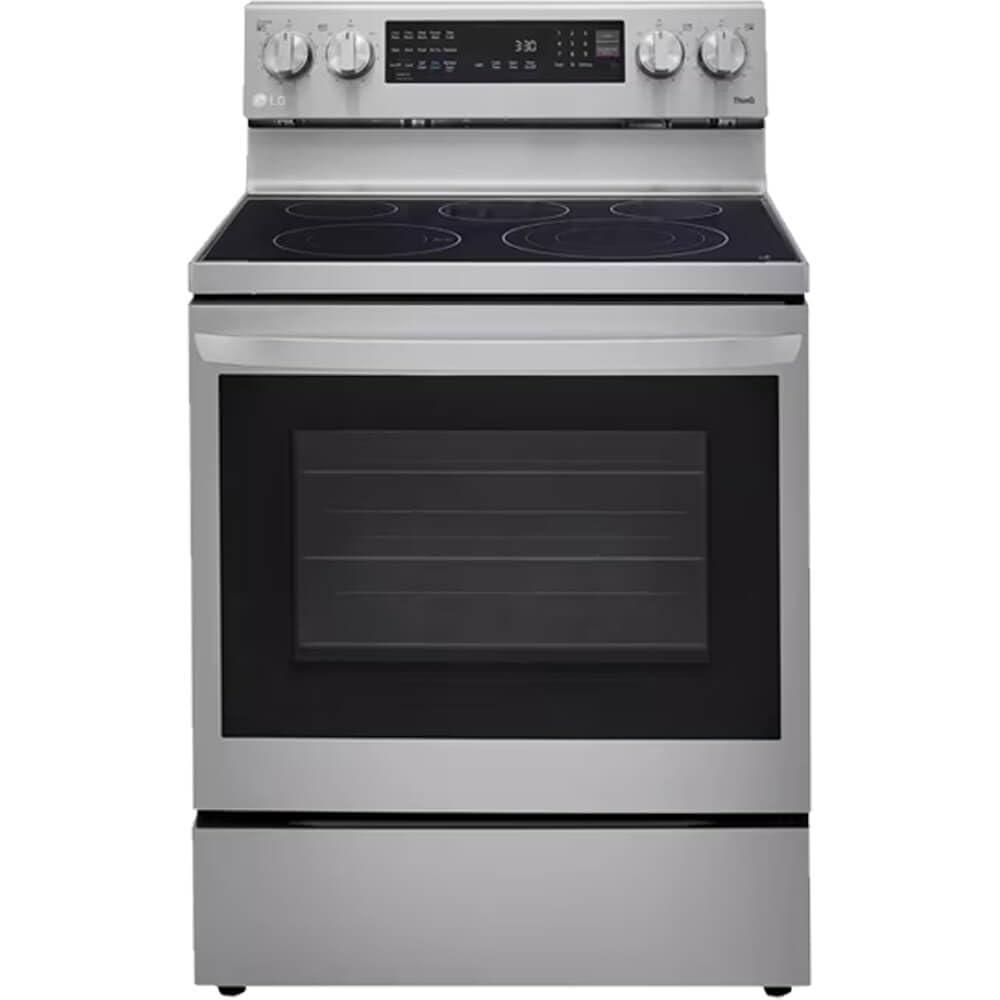 LG LG Smart Wi-Fi Enabled True Convection InstaView® Electric Range with Air Fry, 6.3 cu. ft. LREL6325F