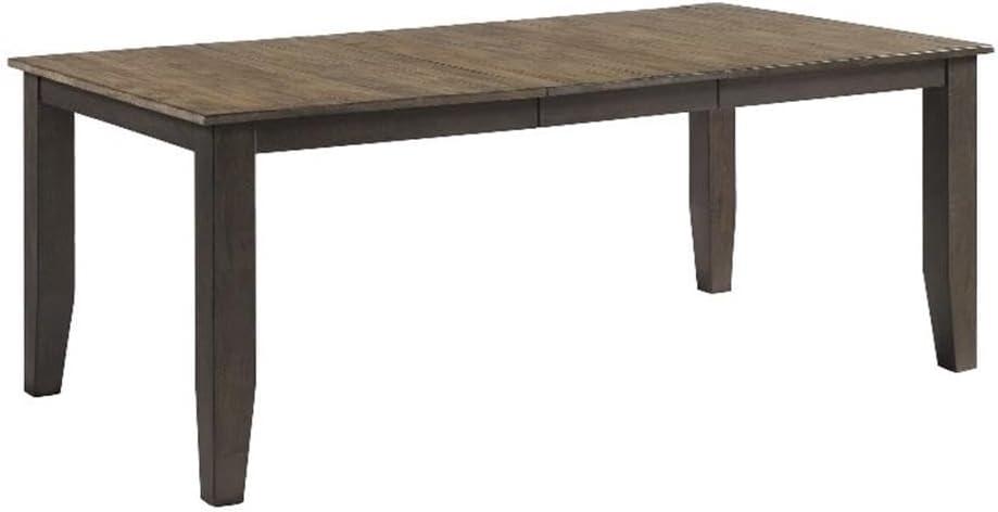 Beacon Black & Walnut Extendable Transitional Dining Table