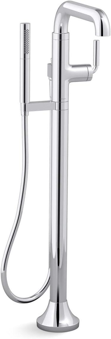 Tone Polished Chrome Freestanding Tub Faucet with Hand Shower