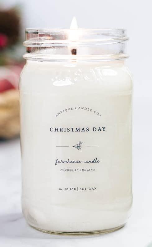 Christmas Day Cream Soy Wax Scented Jar Candle