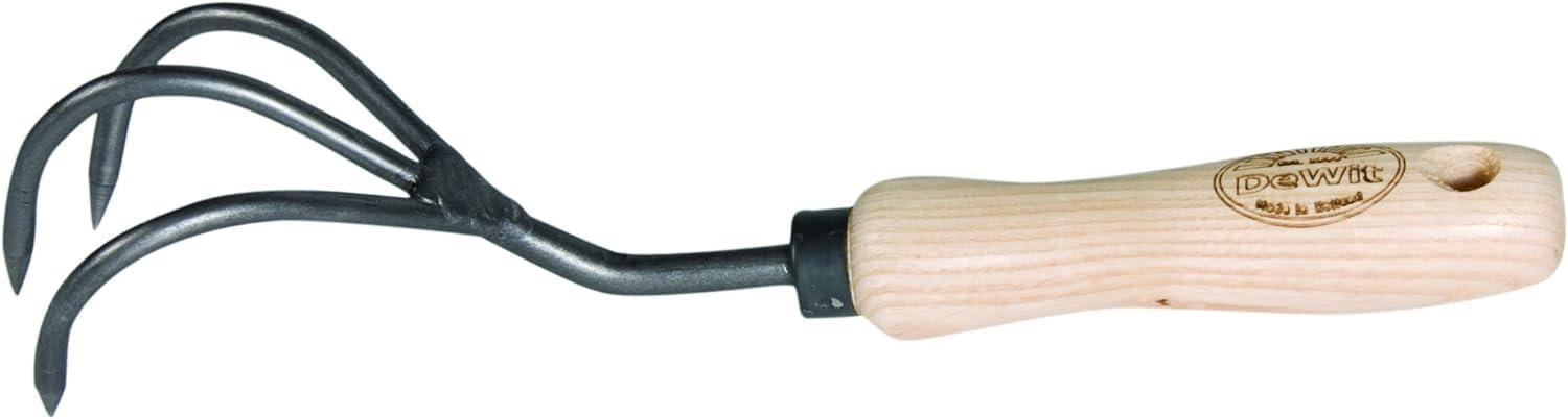 Gardener's Supply Company Lifetime Garden Cultivator | Heavy Duty Forged Steel with Ergonomic Hardwood Handle | Gardening Hand Tool for Weeding and