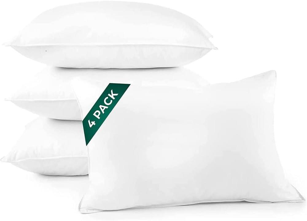 Downlite Medium Polyfill Pillows 4 Pack (Set of 4)