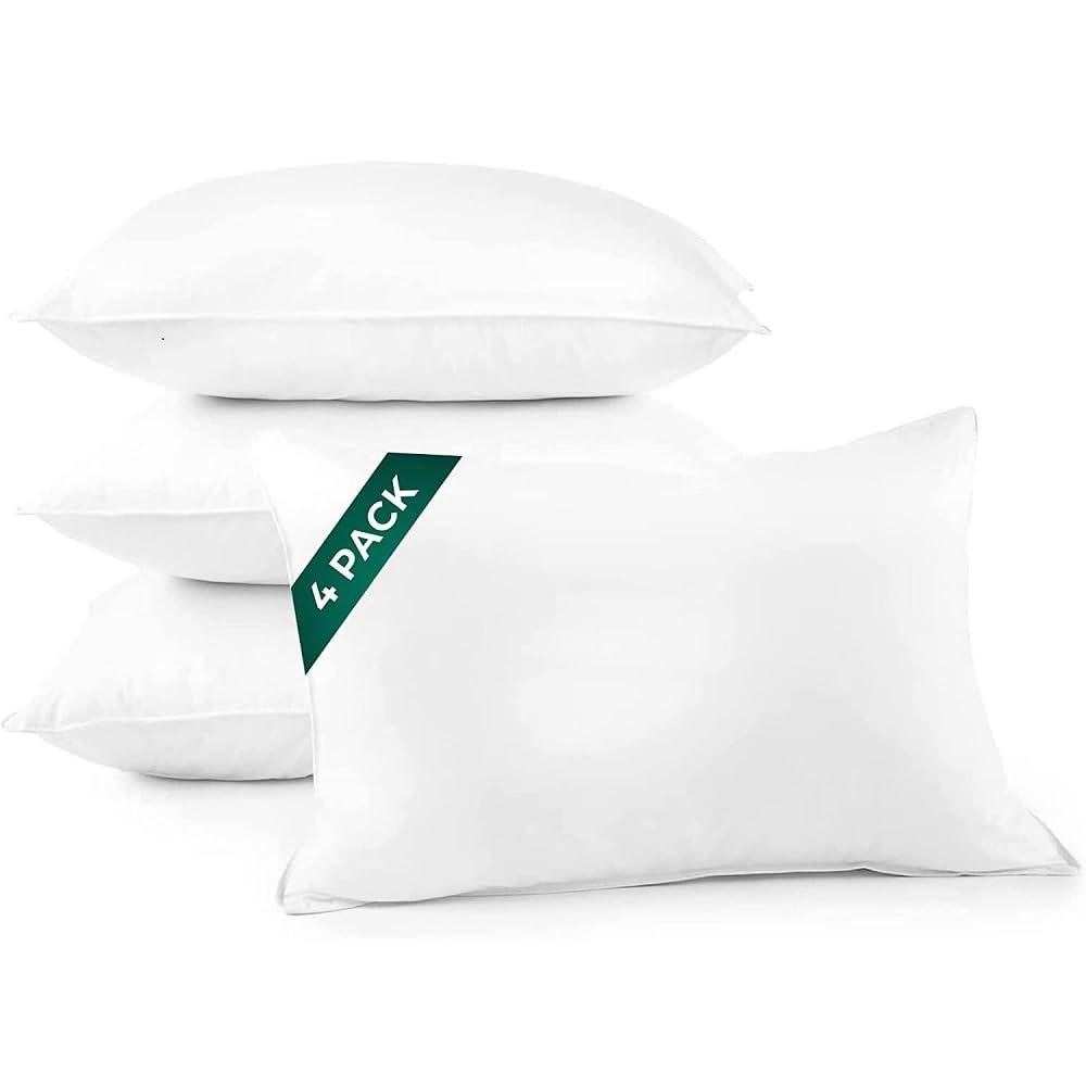 Downlite Medium Polyfill Pillows 4 Pack (Set of 4)