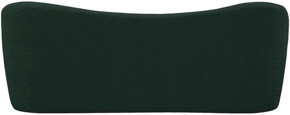 Meridian Furniture Flair Green Boucle Fabric Bench