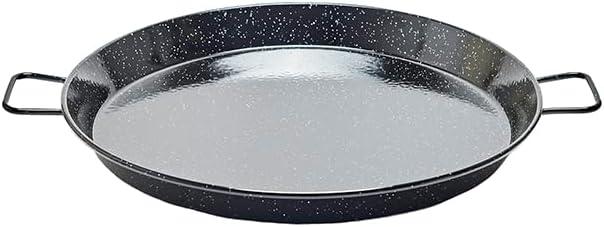 Garcima 20-inch Enameled Steel Paella Pan, Oven Safe