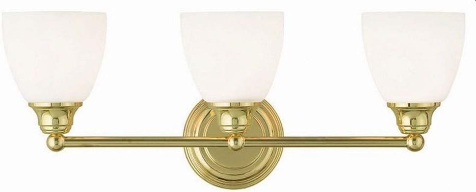 Livex Lighting Somerville 3 - Light Vanity in  Polished Brass