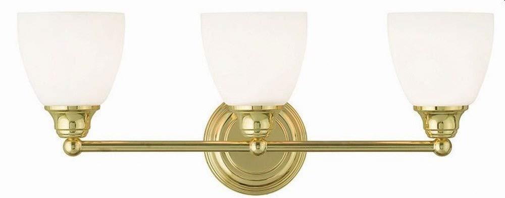 Livex Lighting Somerville 3 - Light Vanity in  Polished Brass