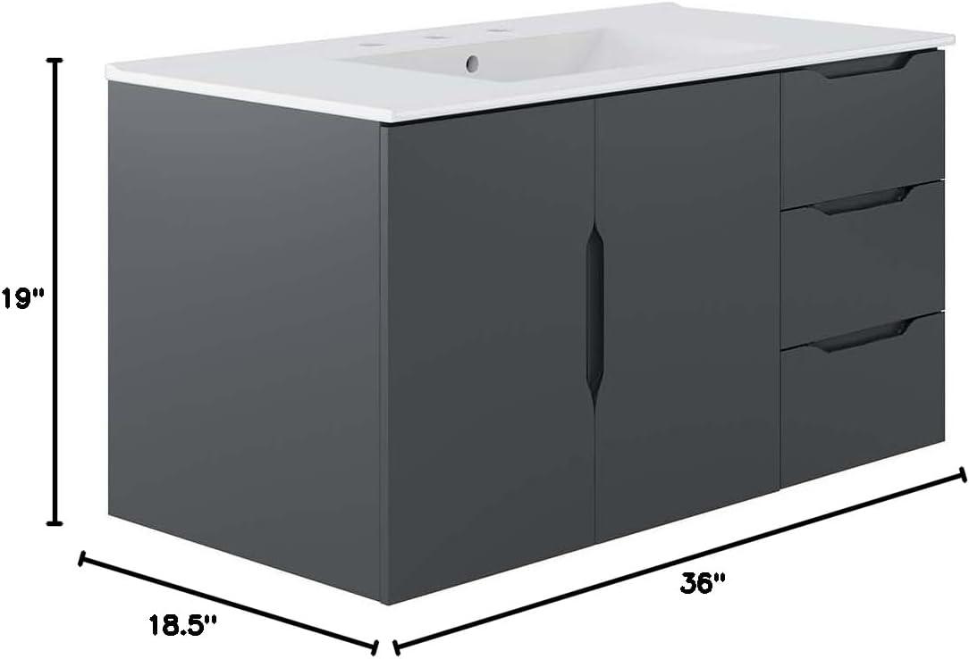 Vitality 36" Bathroom Vanity by Modway