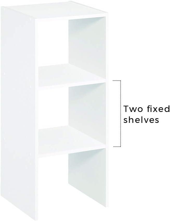 ClosetMaid 8952 Vertical Organizer, Stackable 31 Inch Cubical Storage, Open Shelving Unit for Playrooms or Home Offices, White