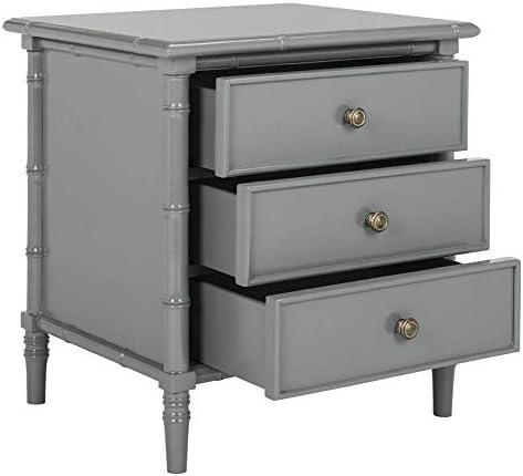 Mina 3 Drawer Nightstand  - Safavieh