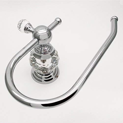 Crystal Series Polished Chrome Brass Toilet Paper Holder