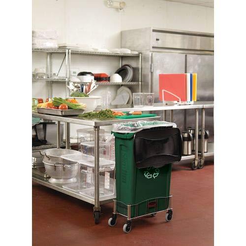 slim jim with venting channels, 23 gal, plastic, beige