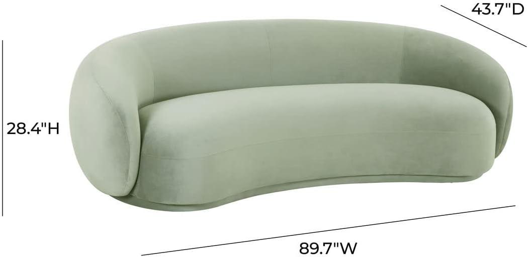 Kendall 90'' Velvet Upholstered Sofa