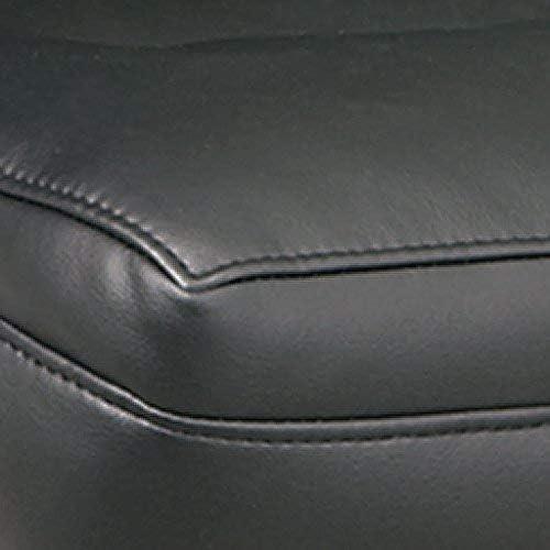 Office Star Products Executive High Back Black Bonded Leather Chair with Locking Tilt Control and Match Stitching