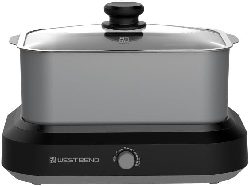 Silver 5-Quart Non-Stick Versatility Slow Cooker