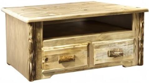 Rustic Pine 40" Rectangular Lift-Top Coffee Table with Storage