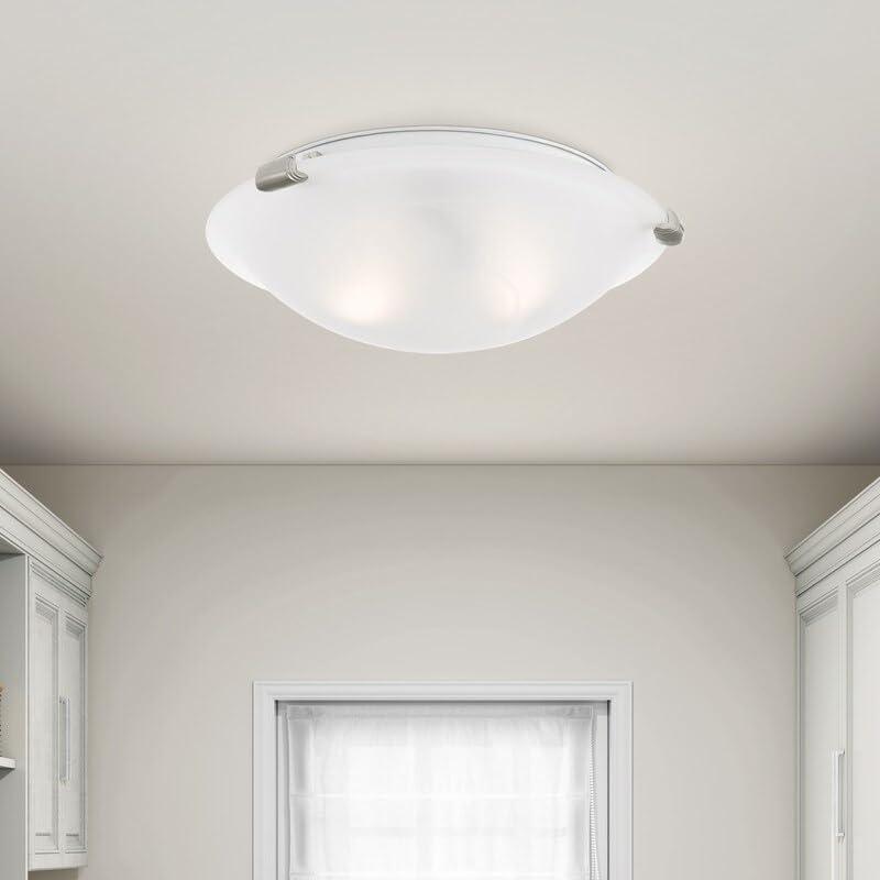 Livex Lighting Oasis 2 - Light Flush Mount in Brushed Nickel