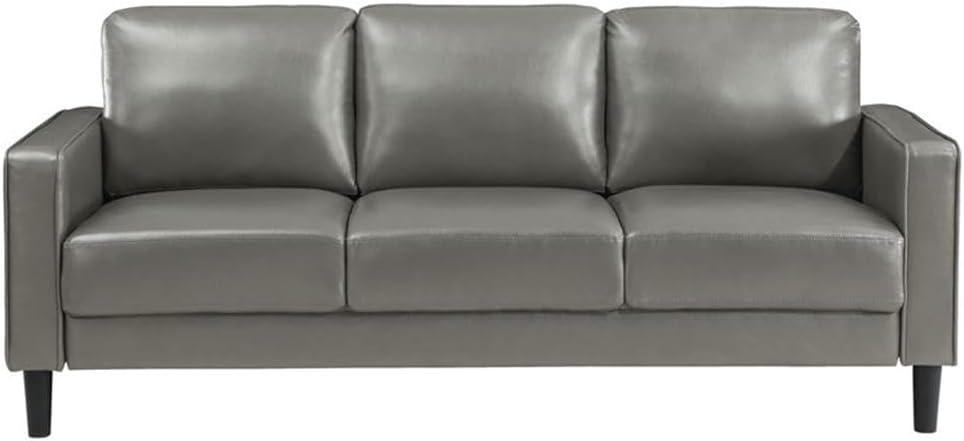 Alma Ruth 3-Piece Upholstered Track Arm Sofa Set Grey
