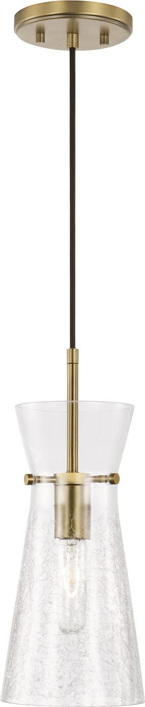 1 Light Pendant-Matte Black Finish Capital Lighting 342411Mb