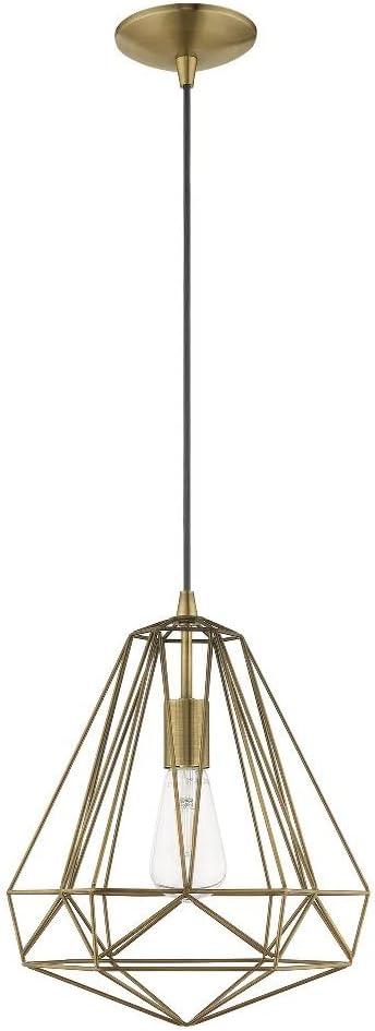 Livex Lighting Knox 1 - Light Pendant in  Antique Brass