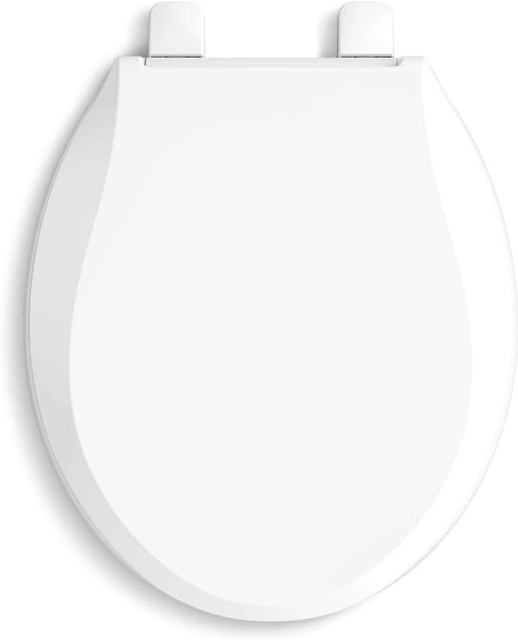 Cachet Round-Front Toilet Seat with Quiet-Close Lid and Seat and Grip-Tight Bumpers