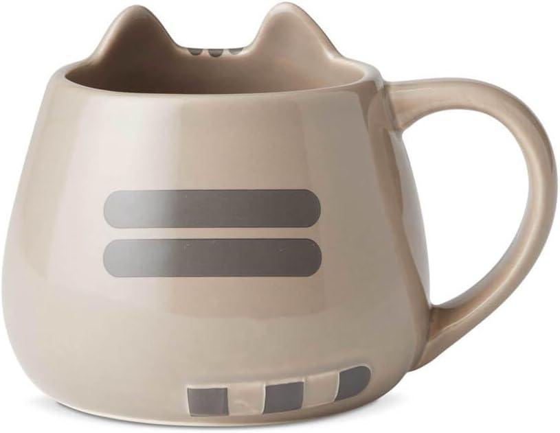 Enesco Pusheen Sculpted Cat Mug 4in H