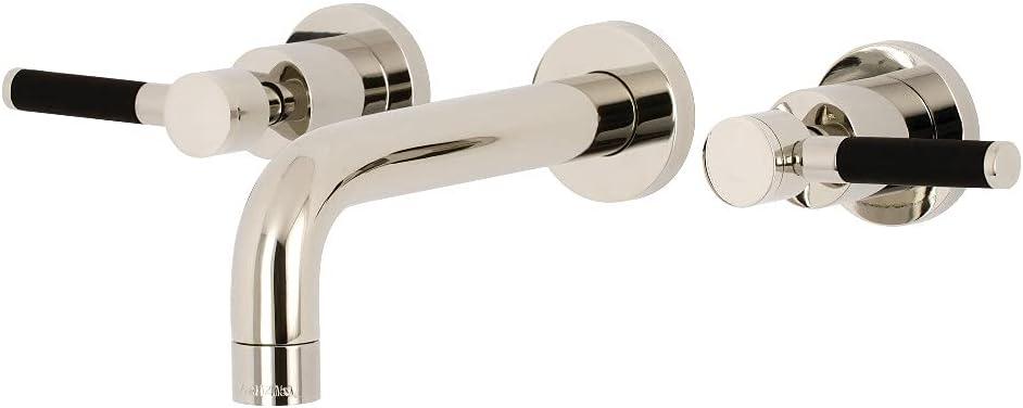 Kingston Brass Kaiser Two-Handle 3-Hole Wall Mount Bathroom Faucet