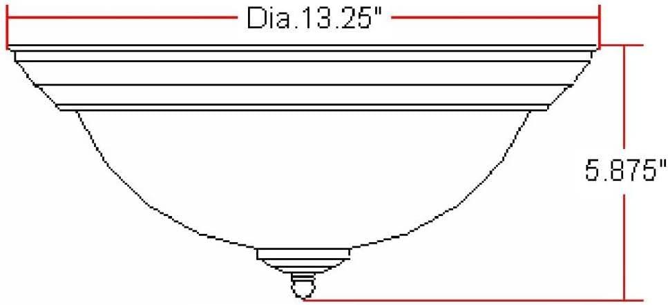 Design House Millbridge Traditional Indoor Flush Mount Ceiling Light