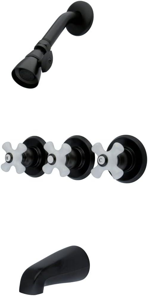 Kingston Brass Kingston Brass Victorian Triple-Handle Tub and Shower Faucet KB235PX