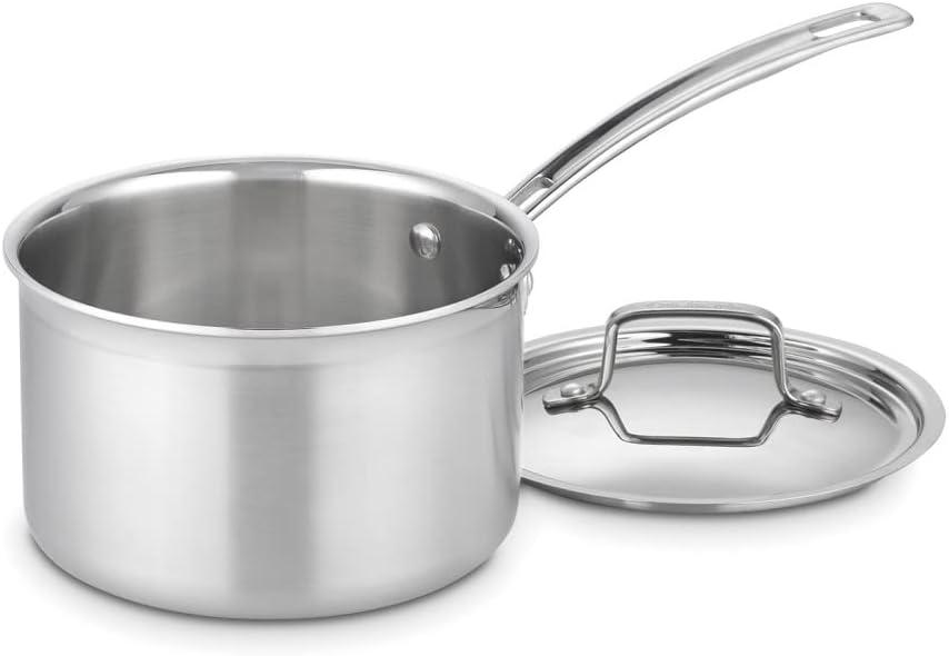 Stainless Steel 3-Quart Saucepan with Lid