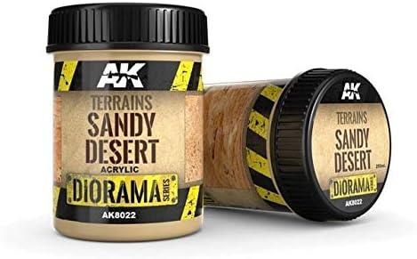 AK-Interactive Terrains Sandy Desert -250ml (Acrylic) New