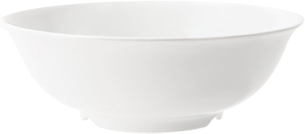 White 24 oz. Plastic Salad and Soup Bowl Set